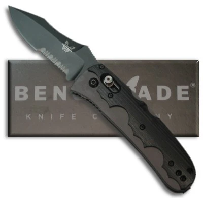 Benchmade Snody 4200SBK Auto Resistor Knife (3.45" Black Serr) 1 Benchmade Snody 4200SBK Auto Resistor Knife (3.45" Black Serr)