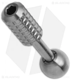 Audacious Concept Titanium 5.0 Magnetic Torx Bit Driver - Satin (3.00") -Bladehq Store AuCon Ti Knife Tool 5.0 BHQ 114427 jr top