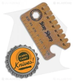 Audacious Titanium Dog Tag Tool Anglefinder V3 - Bronzed -Bladehq Store Audacious Titanium Dog Tag Tool Anglefinder V3 Bronzed AC DT3 TIT BRZ BHQ 113048 LS Bottlecap