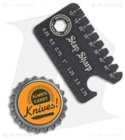 Audacious Titanium Dog Tag Tool Anglefinder V3- PVD Black -Bladehq Store Audacious Titanium Dog Tag Tool Anglefinder V3 PVD Black AC DT3 TIT PVD LS Bottlecap