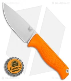 Benchmade 15006 Steep Country Fixed Blade Knife Orange Santoprene (3.5" SW) -Bladehq Store Benchmade 15006 Steep Country Fixed Blade Knife Orange Santoprene 3.5 SW BHQ 114159 LS Bottlecap jr