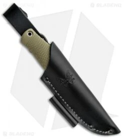 Benchmade 200 Puukko Fixed Blade Knife Ranger Green (3.75" Satin CPM-3V) -Bladehq Store Benchmade 200 Puukko OD Green Satin BHQ 87838 jr sheath