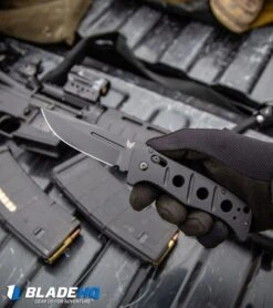 Benchmade 2750 Adamas Automatic Knife W/ Black Handle (3.82" Black) 2750BK -Bladehq Store Benchmade 2750 Adamas Automatic Knife w Black Handle Black 2750BK BHQ19208 kp tactical in hand web