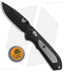 Benchmade Mini Freek AXIS Lock Knife Black/Gray (3" Black) 565BK -Bladehq Store Benchmade 565BK Mini Freek AXIS Lock Black Gray Black BHQ 78765 jr bottlecap
