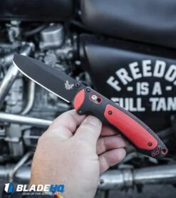 Benchmade 591BK Boost AXIS-Assist Knife Black/Red (3.43" Black) -Bladehq Store Benchmade 591BK Boost AXIS Assist Knife Black Red Black BHQ 97057 kp motorcycle web