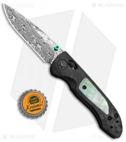 Benchmade 698-181 Foray Gold Class AXIS Lock Knife Marbled CF (3.2" Damasteel) -Bladehq Store Benchmade 698 181 Foray Gold Class AXIS Lock Marbled CF Damasteel BHQ 78756 jr bottlecap