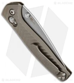 Benchmade 781 Anthem AXIS Lock Folding Knife Bronze Titanium (3.5" Stonewash) -Bladehq Store Benchmade 781 Anthem AXIS Bronze Ti SW BHQ 51621 jr side