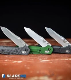 Benchmade 940 Osborne AXIS Lock Knife Green (3.4" Satin) -Bladehq Store Benchmade 940 2 Osborne AXIS Lock Knife Black G 10 Satin 940 2 BHQ 36208 kp red wood web