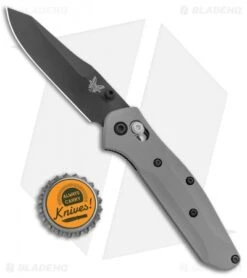 Flytanium Gray G-10 Scales + Benchmade 945 Mini Osborne Knife (2.9" Black) -Bladehq Store Benchmade 945 Mini Osborne Knife Flytanium Gray G 10 Scales Black BHQ 134996 jr bottlecap