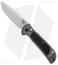 Benchmade 9750 Mini Coalition Automatic Knife Gray Al/Black G-10 (2.9" Satin)