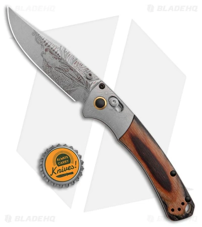 Benchmade Artist Series Mini Crooked River Elk AXIS Lock Knife (3.4" SW S30V) 4 Benchmade Artist Series Mini Crooked River Elk AXIS Lock Knife (3.4" SW S30V) - Image 4