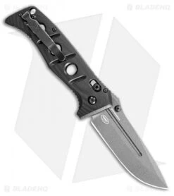 Benchmade Adamas AXIS Lock Knife Black G-10 (3.8" Gray) 275GY-1 -Bladehq Store Benchmade Adamas AXIS Lock Knife Black G 10 3.8 Gray 275GY 1 BHQ 118560 LS Back