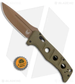 Benchmade Adamas Automatic Knife Olive G-10 (3.8" FE) 2750FE-2 -Bladehq Store Benchmade Adamas Auto Olive G 10 FE 2750FE 2 BHQ 118568 jr bottlecap