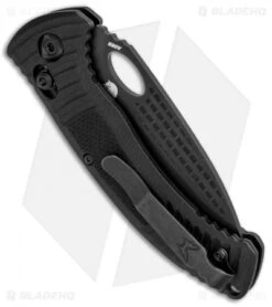 Benchmade Aileron AXIS Lock Knife Black G-10 (3.45" Black Serr) 737SBK -Bladehq Store Benchmade Aileron AXIS Lock Black G 10 Black Serr 737SBK BHQ 88739 jr side