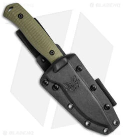 Benchmade Anonimus Fixed Blade Knife OD Green G-10 (5" Gray) 539GY -Bladehq Store Benchmade Anonimus Fixed Blade OD Green G 10 Gray BHQ 137233 jr sheath