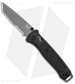 Benchmade Bailout AXIS Lock Knife Black Grivory (3.38" Gray Serr) 537SGY