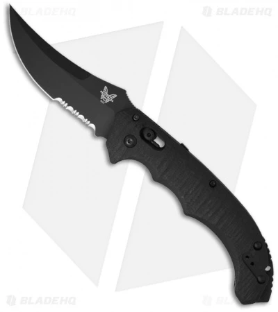 Benchmade Bedlam Automatic Axis Knife (4" Black Serr) 8600SBK 1 Benchmade Bedlam Automatic Axis Knife (4" Black Serr) 8600SBK