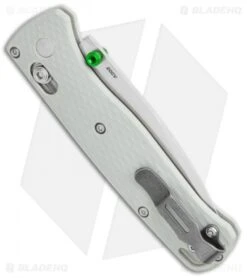 Benchmade Bugout Gray G-10 AXIS Lock Knife (3.2" Satin 20CV) 535-2002 8 Benchmade Bugout Gray G-10 AXIS Lock Knife (3.2" Satin 20CV) 535-2002 -Bladehq Store Benchmade Bugout AXIS Lock Gray G 10 Satin BHQ 114143 jr side