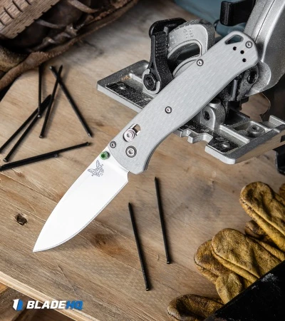 Benchmade Bugout Gray G-10 AXIS Lock Knife (3.2" Satin 20CV) 535-2002 5 Benchmade Bugout Gray G-10 AXIS Lock Knife (3.2" Satin 20CV) 535-2002 - Image 5