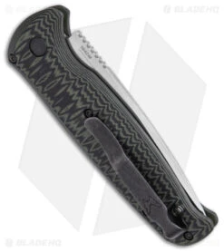 Benchmade CLA Compact Lite Auto Knife Green/Black G-10 (3.4" Satin) 4300-1 -Bladehq Store Benchmade CLA Compact Lite Auto Knife Green Black G 10 3in Satin BHQ 33664 td side