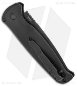 Benchmade CLA Drop Point Automatic Knife Black G-10 (3.4" Black) 4300BK -Bladehq Store Benchmade CLA DP Auto black G 10 Black 4300BK BHQ 27082 jr side