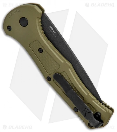 Benchmade Claymore Auto Knife OD Green Grivory (3.6" Black Serr) 9070SBK-1 3 Benchmade Claymore Auto Knife OD Green Grivory (3.6" Black Serr) 9070SBK-1 - Image 3