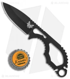 Benchmade Follow-Up Fixed Blade Knife Black (2.6" Black) 101BK -Bladehq Store Benchmade Follow Up Black Black BHQ 78786 er bottlecap