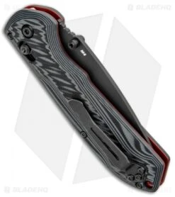 Benchmade Freek AXIS Lock Folding Knife Black/Red G-10 M4 (3.6" Serr) 560SBK-1 -Bladehq Store Benchmade Freek AXIS Lock Black Red G 10 Serr 560SBK 1 BHQ 92608 jr side