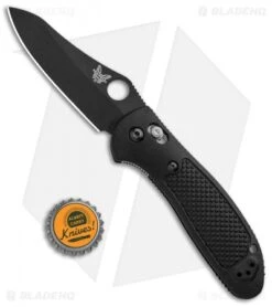Benchmade Griptilian AXIS Lock Knife Black (3.45" Black) 550BK-S30V -Bladehq Store Benchmade Griptilian AXIS Lock Black Black 550BKHG BHQ 9284 jr bottlecap
