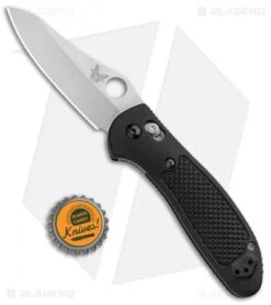 Benchmade Griptilian AXIS Lock Knife Black (3.45" Satin) 550-S30V -Bladehq Store Benchmade Griptilian AXIS Lock Black Satin 550 S30V BHQ 3609 jr bottlecap