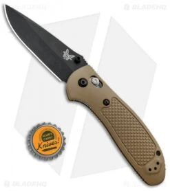 Benchmade Griptilian AXIS Lock Knife Sand (3.45" Black) 551BKSN-S30V -Bladehq Store Benchmade Griptilian AXIS Sand Black 551BKSN S30V BHQ 6224 jr bottlecap
