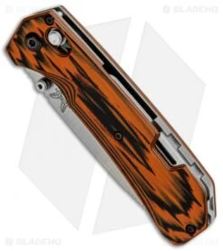 Benchmade Grizzly Creek Axis Lock Knife Orange/Black G10 (3.5" Satin) 15060-1801 -Bladehq Store Benchmade Grizzly Creek Axis Lock Orange Black G 10 Satin 15060 1801 BHQ 88091 jr spine