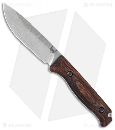 Benchmade Hunt 15002 Saddle Mountain Skinner Fixed Blade Wood (4.2" Stonewash) 1 Benchmade Hunt 15002 Saddle Mountain Skinner Fixed Blade Wood (4.2" Stonewash)