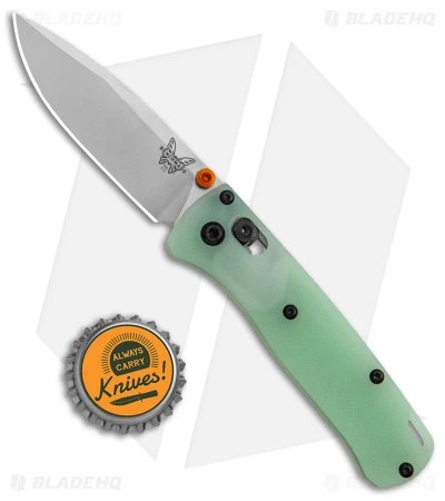 Flytanium Crossfade Jade G-10 + Benchmade Mini Bugout Knife (3" Satin) 4 Flytanium Crossfade Jade G-10 + Benchmade Mini Bugout Knife (3" Satin) - Image 4