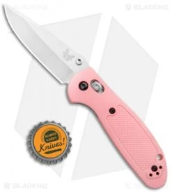 Benchmade Mini Griptilian AXIS Lock Knife (2.91" Satin) 556-PNK-S30V -Bladehq Store Benchmade Mini Griptilian AXIS Lock Satin 556 PNK S30V BHQ 4021 jr bottlecap