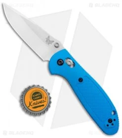 Benchmade Mini Griptilian AXIS Lock Knife Blue (2.91" Satin) 556-BLU-S30V -Bladehq Store Benchmade Mini Griptilian AXIs Lock Blue 556 BLU S30V BHQ 3563 jr bottlecap