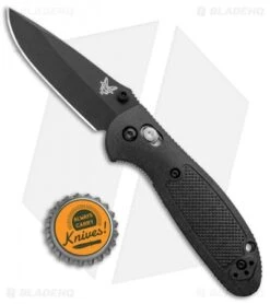 Benchmade Mini Griptilian AXIS Lock Knife Black (2.91" Black) D2 -Bladehq Store Benchmade Mini Griptilian Manual Axis Lock D2 Black Black 556BKD2 BHQ 98823 jr bottlecap