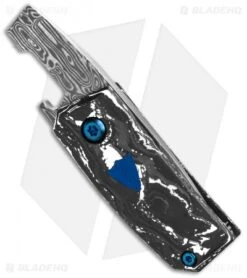 Benchmade Oeser Gold Class Tengu Tool Arctic Storm Fat CF (1.1" Dama) 8 Benchmade Oeser Gold Class Tengu Tool Arctic Storm Fat CF (1.1" Dama) -Bladehq Store Benchmade Oeser Tengu Tool White Black 1in Damasteel Multi Tool 602 211 BHQ 138208 td side