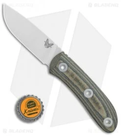 Benchmade Pardue Hunter Fixed Blade Knife OD Green Micarta (3.5" Satin) 15400 8 Benchmade Pardue Hunter Fixed Blade Knife OD Green Micarta (3.5" Satin) 15400 -Bladehq Store Benchmade Pardue Hunter OD Green Micarta Satin BHQ 78768 er bottlecap