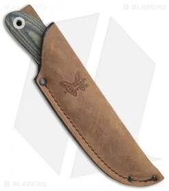 Benchmade Pardue Hunter Fixed Blade Knife OD Green Micarta (3.5" Satin) 15400 7 Benchmade Pardue Hunter Fixed Blade Knife OD Green Micarta (3.5" Satin) 15400 -Bladehq Store Benchmade Pardue Hunter OD Green Micarta Satin BHQ 78768 er sheath