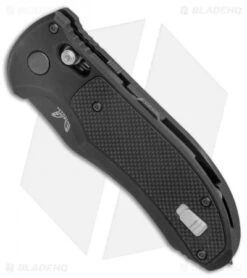 Benchmade Triage AXIS Lock Automatic Knife (3.58" Black Serr) 9170SBK 7 Benchmade Triage AXIS Lock Automatic Knife (3.58" Black Serr) 9170SBK -Bladehq Store Benchmade Triage AXIS Lock Auto Black Serr 9170SBK BHQ 15157 jr spine
