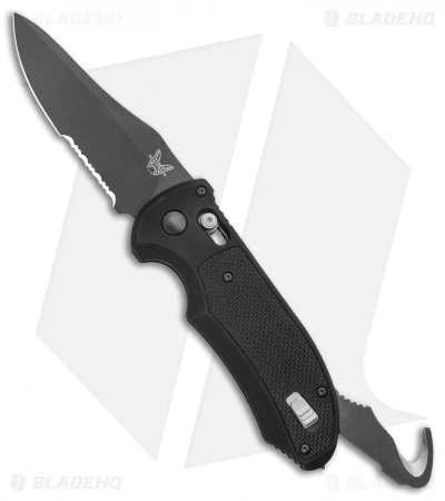 Benchmade Triage AXIS Lock Automatic Knife (3.58" Black Serr) 9170SBK 1 Benchmade Triage AXIS Lock Automatic Knife (3.58" Black Serr) 9170SBK