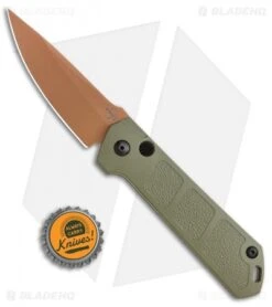 Boker Burnley Kihon Desert Warrior Drop Point Automatic Knife (3.3" Copper D2) -Bladehq Store Boker Burnley Kihon Desert Warrior DP Auto Copper D2 01BO955NSOI BHQ 101391 jr bottlecap