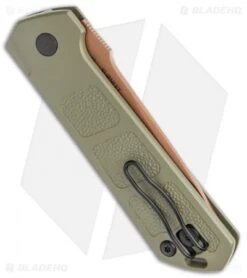 Boker Burnley Kihon Desert Warrior Drop Point Automatic Knife (3.3" Copper D2) -Bladehq Store Boker Burnley Kihon Desert Warrior DP Auto Copper D2 01BO955NSOI BHQ 101391 jr side