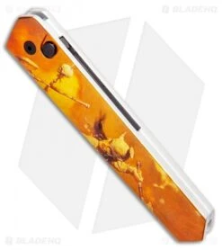 Boker Burnley Kwaiken Automatic Knife Frank Frazetta Series LE Gold (3.5" Black) -Bladehq Store Boker Burnley Kwaiken Automatic Knife Gold Frazetta BHQ 95714 ns spine