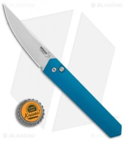 Boker Burnley Kwaiken Automatic Knife Blue (3.5" Stonewash) 06EX299SOI Pro-Tech -Bladehq Store Boker Burnley Kwaiken Blue Stonewash Protech BHQ 83281 er bottlecap