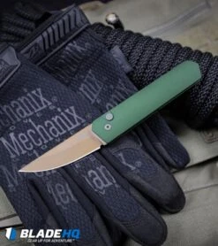 Boker Burnley Kwaiken Compact Automatic Knife OD Green (3" Copper) Pro-Tech -Bladehq Store Boker Burnley Kwaiken Compact Automatic Knife OD Green Copper Protech BHQ 94102 kp tactical web