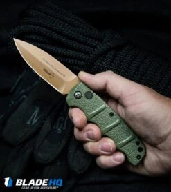Boker Desert Warrior Kalashnikov Dagger Automatic Knife OD Green (3.3" D2) -Bladehq Store Boker Desert Warrior Kalashnikov Dagger Automatic Knife OD Green Copper BHQ30436 kp rope in hand web