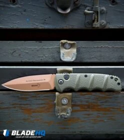 Boker Desert Warrior Kalashnikov Dagger Automatic Knife OD Green (3.3" D2) -Bladehq Store Boker Desert Warrior Kalashnikov Dagger Automatic Knife OD Green Copper BHQ30436 kp tool box 2 web