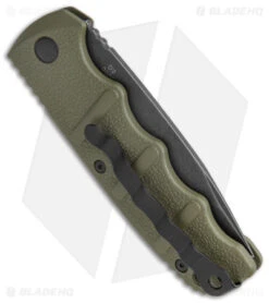 Boker Kalashnikov Drop Point Automatic Knife OD Green (3.25" Smokewash) -Bladehq Store Boker Kalashnikov Auto OD Green D2 Smokewash BHQ 144761 jr side